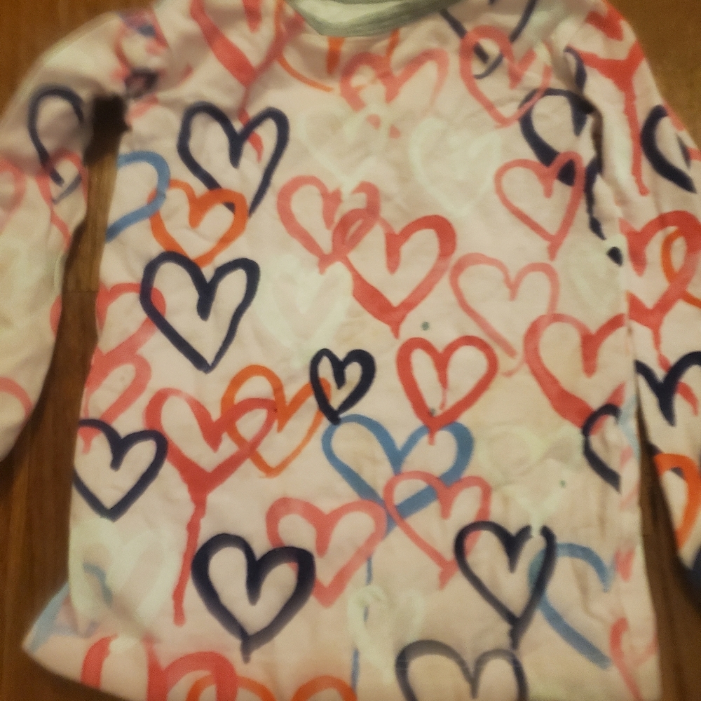 Bedhead Pajamas pink heart pajama set. 2T. GUC.